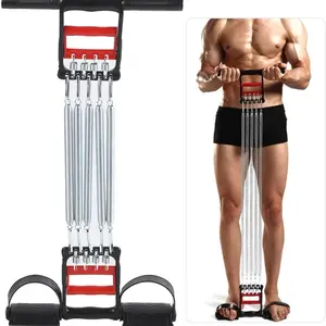 3-in-1 Multi-Functional Chest Expander & Pedal Puller, Removable Design, Indoor Strength Training Equipment for Home and Gym Use