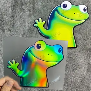 2PCS/1Sheet Funny Meme Lizard Car Stickers, Waterproof Self-adhesive Vinyl Decals, Decal For Cars, Suitable for Car Windows, Bumpers, Laptops, Motorcycles, Skateboards, Universal