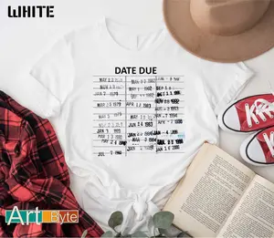 Library Card Due Date Shirt, Library Card, Book Lovers Shirt, Library Check Out Due Date Card, Book Lover Gift, Teacher Gift, Bookish Gifts