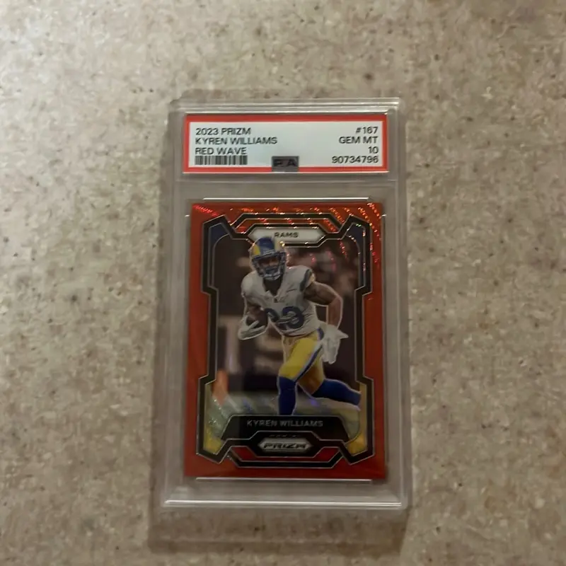 Kyren Williams Red Wave /149 PSA Gem 10 Slab