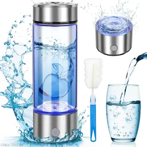 2025 Upgrade Hydrogen Water Bottle, 3 Min 1800PPB Fast Hydrogen Water Generator with  Tech, 14oz Portable Hydro Water Machine, Rechargeable Hydrogen Rich Glass for Home Office Travel & FitnessXXMax Tool14