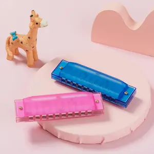 Harmonicas for  set of 2, C key 10 Hole Diatonic Blues Mouth Organ for ,, Boys and Girls as Childs' , Birthday , with Beautiful Colord Box
