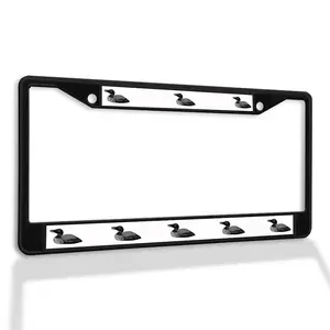 Metal License Plate Frame Vinyl Insert Loon Weatherproof Car Accessories