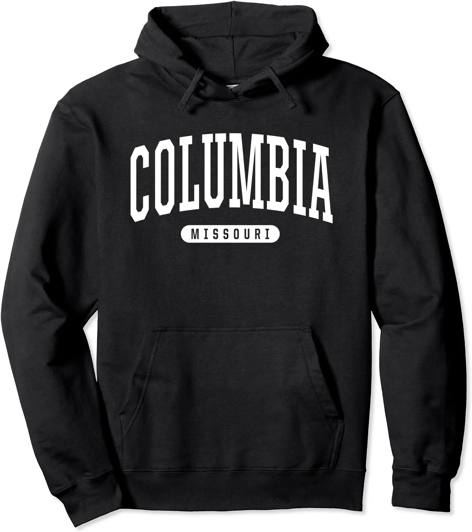 Columbia Hoodie Sweatshirt College University Style MO USA Pullover Hoodie