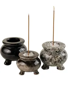 1pc 3-5cm Crystal Carved Incense Burner, Bakhoor Burner, Pocket Gift, Wedding, Birthday, Full Moon, Travel Souvenir, Graduation, Housewarming, Party Favor