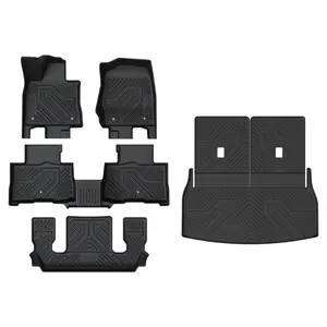 Lasfit fit for 2020-2026 Lincoln Aviator Floor Mats & Cargo & Seatback Mats, Fit 6 Seats Second Row without Center Console