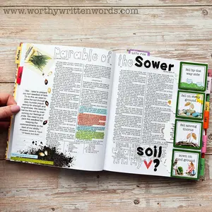Parable of the Sower New Testament Bible Journaling Interactive Page Kit
