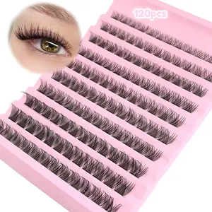 10 Rows 120 Clusters 3D Eyelashes, Doll Eye Cat Eye Cosplay Style, Suitable for Beginners & Daily Wear, Length Options 10-13mm 13-15mm 16-18mm