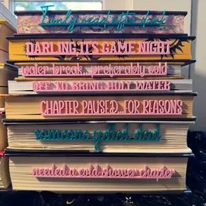 Funny Quote Side Bookmarks | Bookish Humor Spine Accessories