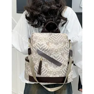 Women's Fashion Multi-Functional Anti-Theft PU Leather Backpack, Convertible Handbag and Crossbody Bag, Travel Backpack Multifunctional Backpack Available in and