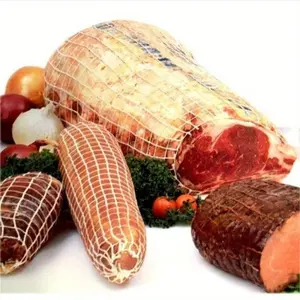 Meat Netting Roll, 1 Count Meat Netting, Kitchen Household Elastic Beef Netting, Ham Sock Twine Smoked Meat Net for Meat Cooking Meat Sausage Making, Utensils