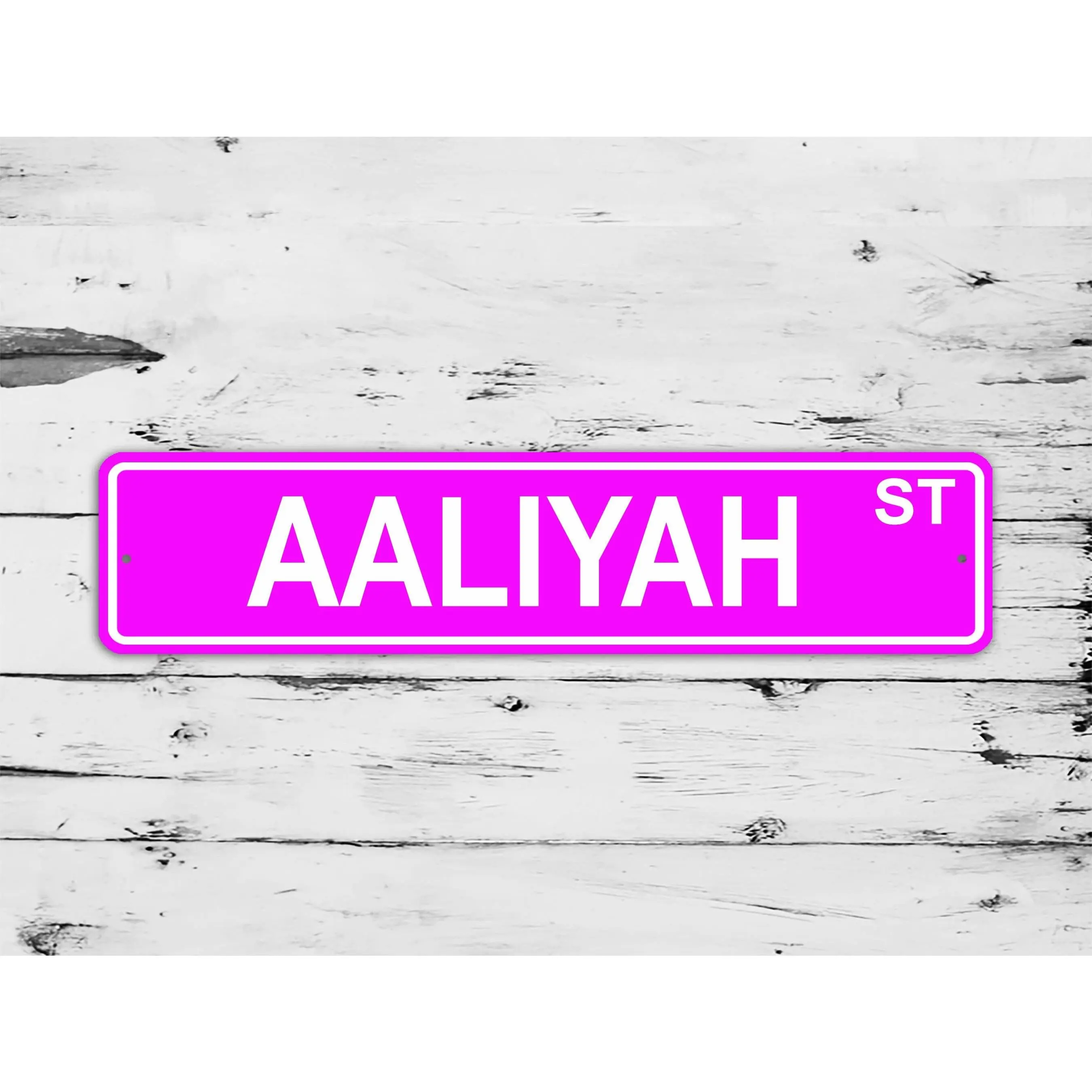 Aaliyah Street Sign Personalized Custom Name Gift