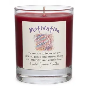 Motivation Soy Votive Candle – Herbal Scented Energy Candle for Focus &amp; Drive
