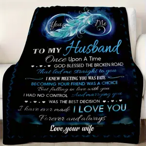 280gsm Soft Cozy Stylish Throw Blanket - In Stock, Unique Couple Gift for Husband from Wife (Birthday, Wedding Anniversary), Local Warehouse, Throw Blanket Couple, Stylish Blanket