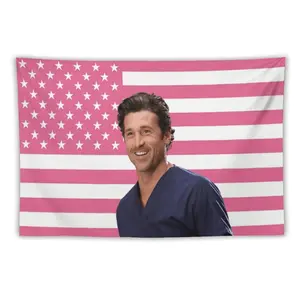 Patrick Actor Dempsey Flag Tapestry Poster Perfect for Fans Room Bedroom Living Room Dorm Or Outdoor Wall Decoration Merch