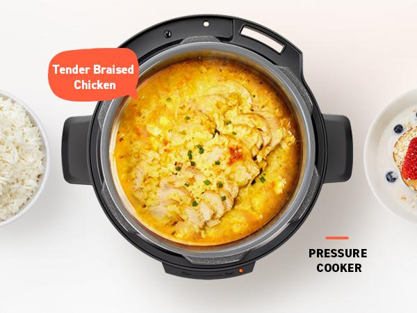 COSORI 6-Qt Electric Pressure Cooker, 9-in-1 Multi-Cooker, Rice, Sous Vide, Sterilizer 1100W, Stainless Steel, Aluminium Inner Pot, with Recipes