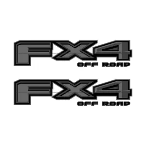 FX4 Off Road Decal Replacement Sticker F 150 Bedside New Model / Grey