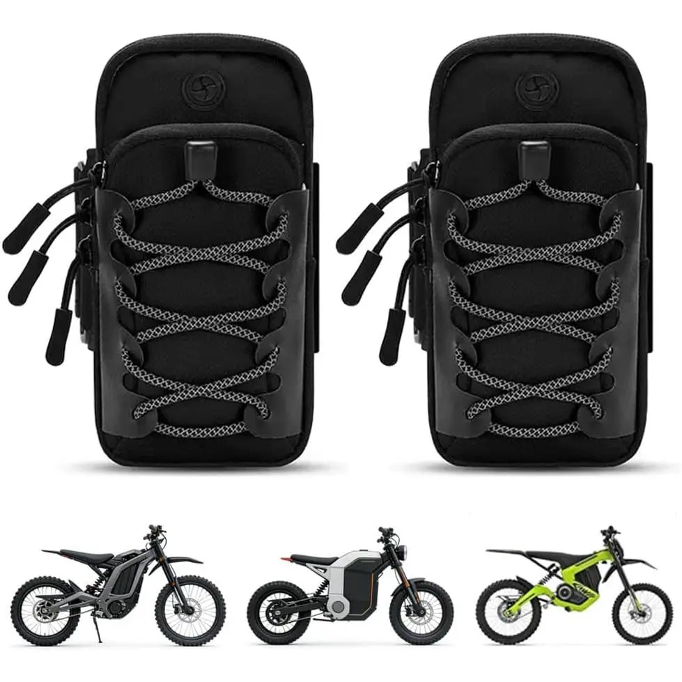 2 Pack Electric Dirt Bike Frame Bag, Motorcycle Front Cover Storage Pouch Bag for E Dirtbike Yozma IN10/Tutti Soleil 01/Surron Light Bee/E Ride Pro S SS SR/Talaria MX3 MX4 MX5 Ebike Accessories