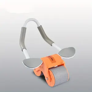 Elbow-supported automatic rebound abdominal wheel, abdominal exercise machine, abdominal muscle roller, trolley core strengthening trainer, fitness abdominal trainer, abdominal muscle roller, abdominal workout equipment