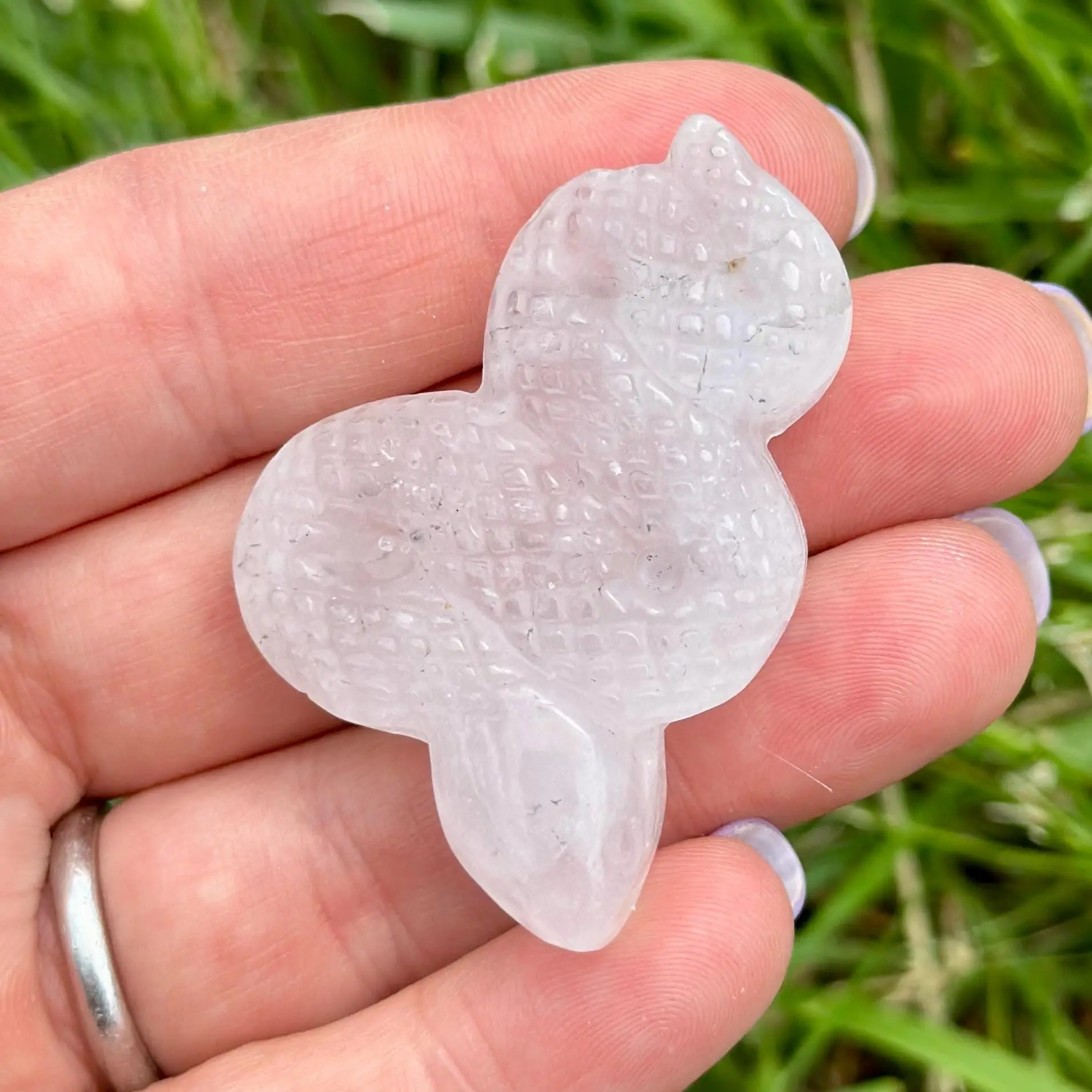 Quartz Snake - Polished Crystal Figurine