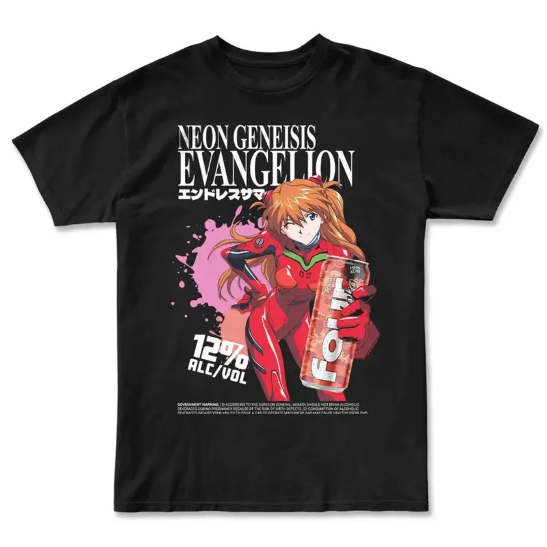 Vintage Evangelion Asuka T-Shirt, Asuka Soryu T Shirt, 90s Anime