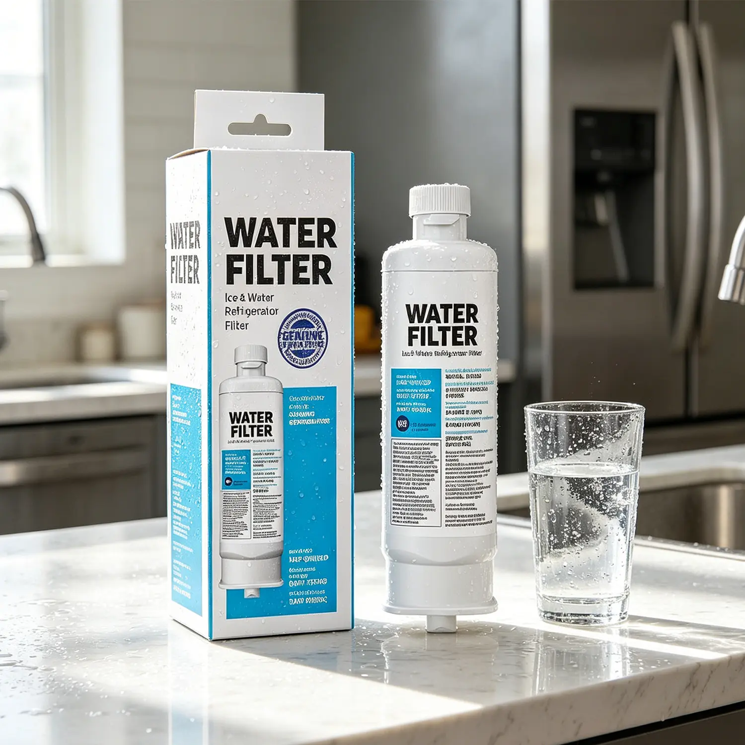 DA97-17376B Refrigerator Water Filter Compatible with Samsung HAF-QIN EXP RF23M8070SG RF23M8070SRHAF-QIN/EXP, DA97-08006C, RF23M8070SG, RF23M8070SR, RF23M8090SG, RF23M8090SR, RF23M8570SR, RF23M8590SG,RWF4200A,single-pack
