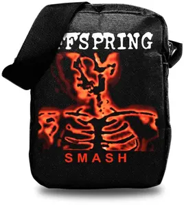 The Offspring - Rocksax - Offspring - Smash Logo - Crossbody Bag with Stash Pockets (Black)  [SPECIAL PRODUCTS] Black, Tote / Messenger Bag