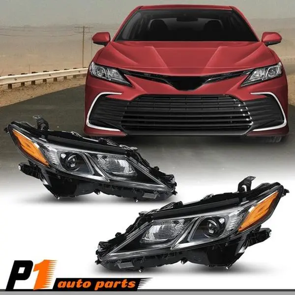 Fit For 2018-2022 Toyota Camry LE SE Pair Projector Headlight Headlamps Assembly