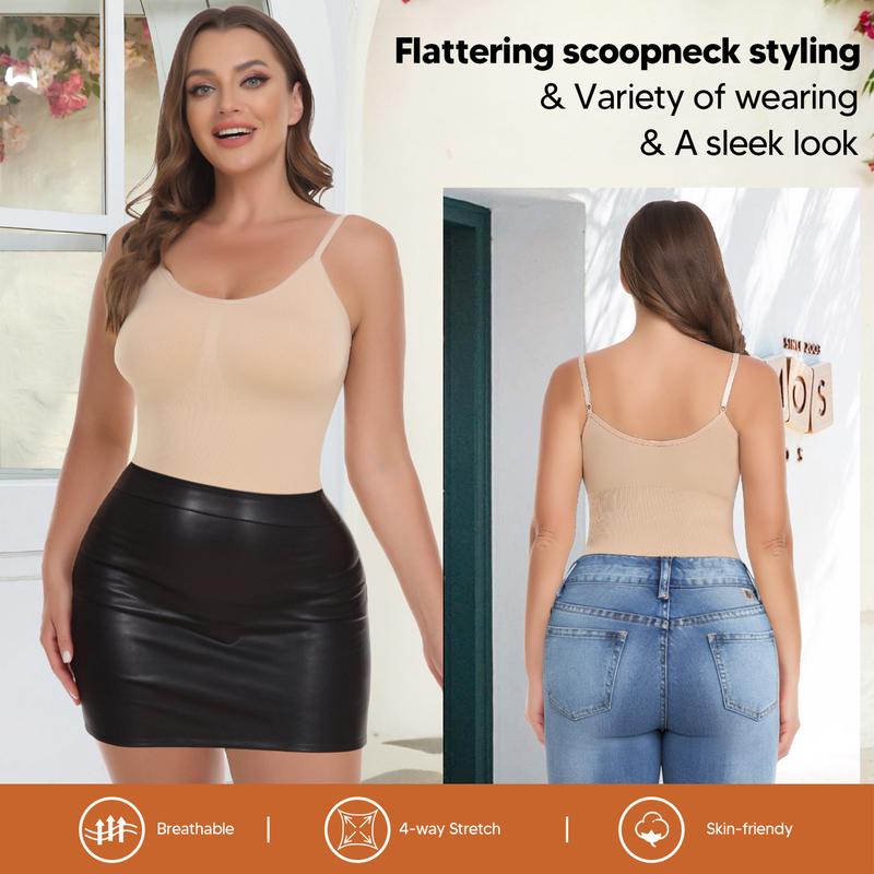 Shapewear for Women Butt Lifter Bodysuit Tummy Control One-Piece Tummy Tucking Bodysuit Shapewear Womenswear Comfort Spaghetti Strap Hip Snatched Underwear Basic Minimalist