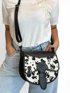 Colombian Artisan Carriel Genuine Leather & Hair-On Cowhide Crossbody Bag