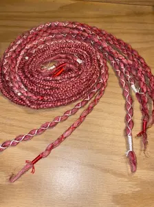 Vintage peppermint de or se wool dreadlock extensions