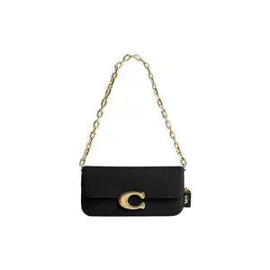 COACH IDOL 23 Magnetic Closure Leather Chain Shoulder Bag For Women