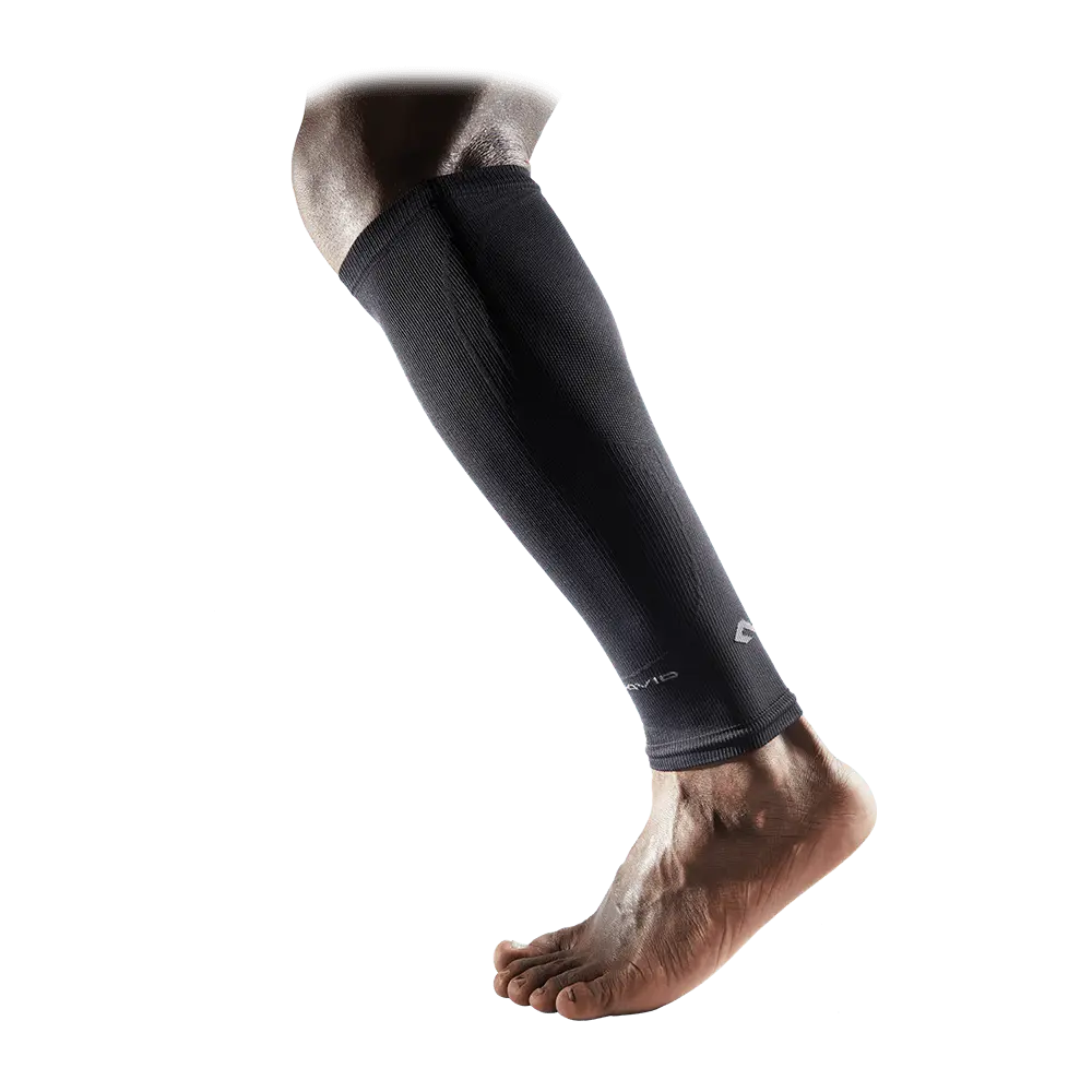 McDavid Elite Compression Calf Sleeves Pair - 39% SmartCel Cotton for Enhanced Circulation & Post-Activity Recovery - Targeted Compression Technology for Comfort and Performance