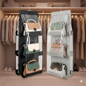 Transparent Hanging Clothes Storage Bags, Large Capacity Wardrobe Organizer with Visibility, Breathable Foldable Dust Covers, Space-Saving Multi-Size Hanging Solution for Closet & Cabinet