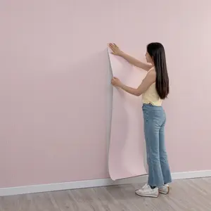 Self-Adhesive Foam Wallpaper, 3D Linen Texture Wall Stickers, Easy Clean and Super Durable, Adhesive Good, Kitchen and Living Room Renovation, Waterproof Wallpaper