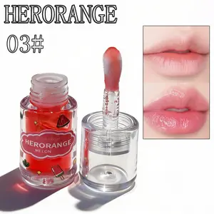 Fruit-flavored Nourishing Lip Oil, Hydrating Jelly Gloss, Glossy Lip Glaze Stick, Plumping Lip Oil for Girls & Women, Skincare, Lipgloss