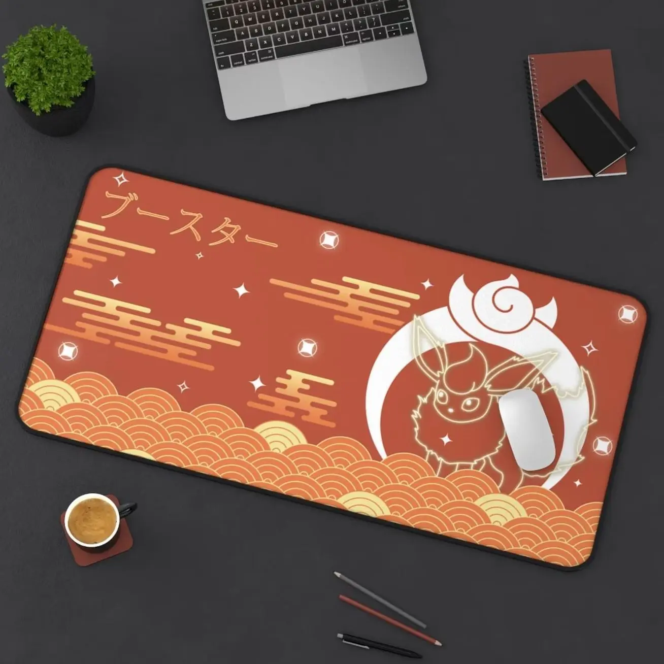 Flareon Firetype - MousePad, Desk Mat, XXL Extended Mousepad, Giant Mouse Pad, Large Gamer Pad