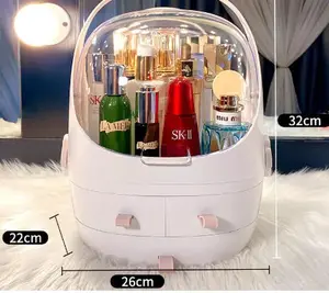 Portable Makeup Organizer Box for Desktop Storage