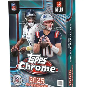 2025 Topps Chrome Football Hanger Box Trading Cards
