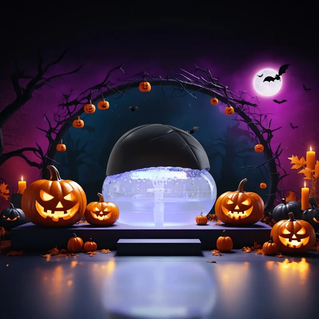 Twister Air Purifier (Black) - Water Filter Air Cleaner For Home - Essential Oil Aroma Diffuser With LED Night light - For Smoke and Pets Aromatic