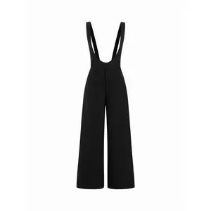 Cider Scoop Neckline Wide Leg Overalls