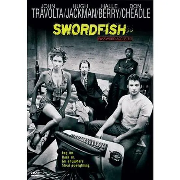 Used Soft Cover Adventure Book - Swordfish (DVD Tie-In) - English, Like New, for Hugh Jackman Fans and Movie Enthusiasts, Movie Fans
