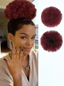 KAIRIYA Kinky Curly Afro Puff Ponytail – Big Volume, Zero Effort. Short Synthetic Drawstring Puff That Slays Holiday Parties & Everyday Looks. Just Attach & Go.
