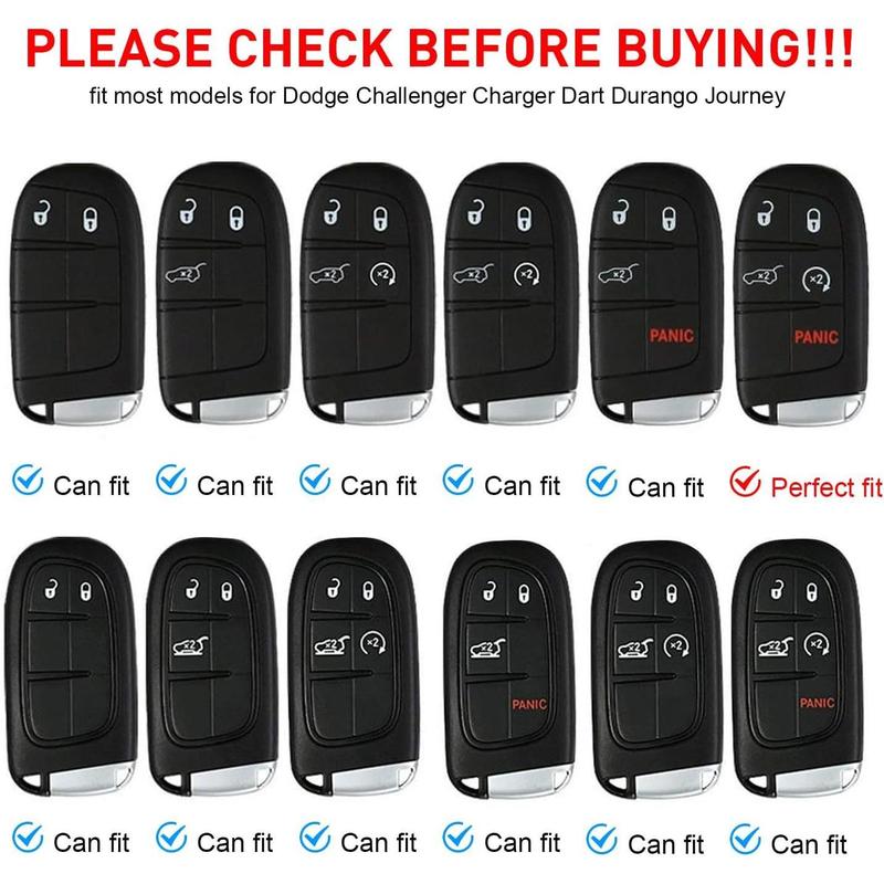 for Dodge Key Fob Cover with Keychain for Dodge Charger Challenger Dart Durango Journey Replacement Remote Control 3 4 5 Buttons Key Fob Shell (Blue Trim, 1 PC) for Dodge Key Fob Cover with Keychain for Dodge Charger Challenger Dart Durango Journey Replacement Remote Control 3 4 5 Buttons Key Fob Shell (Blue Trim, 1 PC)