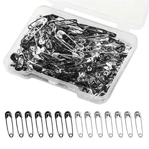 Mini Stainless Steel Safety Pins, Box of 120, Ideal Clothing and Craft Accessories, Durable Attachments, Ca Prop 65 Compliant, Sewing Supplies Crafts, Sewing Tools