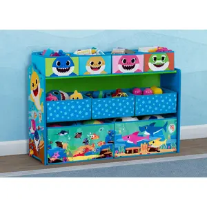 Baby Shark Deluxe 9 Bin Design and Store Toy Organizer