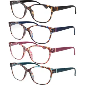 4 Pairs High Magnification Power Womens Reading Glasses -  Eye Readers 4.00-6.00