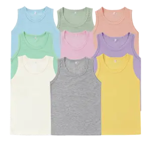 Blanks on Blanks 100% Polyester Tank Top Shirts for Sublimation DTG DTF Screen Printing Adult Kids Infant Sizes Plain Colors Versatile Material