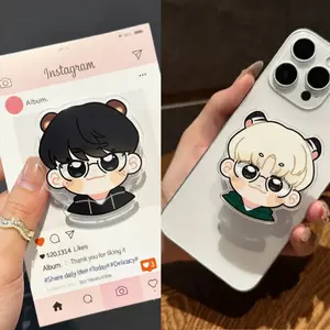 Gamer Chibi LCK Magsafe Phone Grip - Oner & Gumayusi Magnetic Phone Holder for Fan