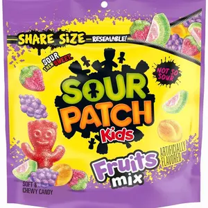 SOUR PATCH KIDS Fruits Mix Soft & Chewy Gummy Candy, Share Size, 11.03 oz
